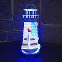 Ver imagem 2 de Farol Marítimo Artesanal Metal Enfeite Náutico com Leds 18cm Barco