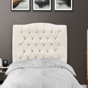 Ver imagem 3 de Cabeceira de Cama Box Solteiro 90 Cm Dunas - Veludo Bege Claro.