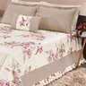 Kit Colcha Queen Size Riviera 180 Fios 7 Peças Floral Cáqui - 1