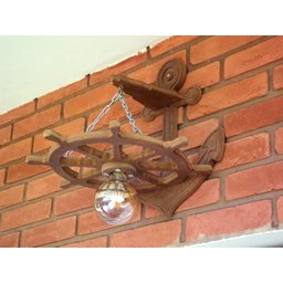 Arandela Luminária Lustre Leme De Navio Rustico 110/220v - 4