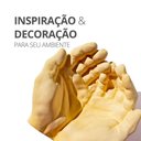 Ver imagem 7 de Porta Objetos Decorativo Mãos 15,5cm em Cimento Artesanal Branco