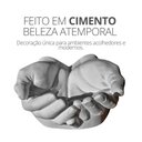 Ver imagem 5 de Porta Objetos Decorativo Mãos 15,5cm em Cimento Artesanal Branco