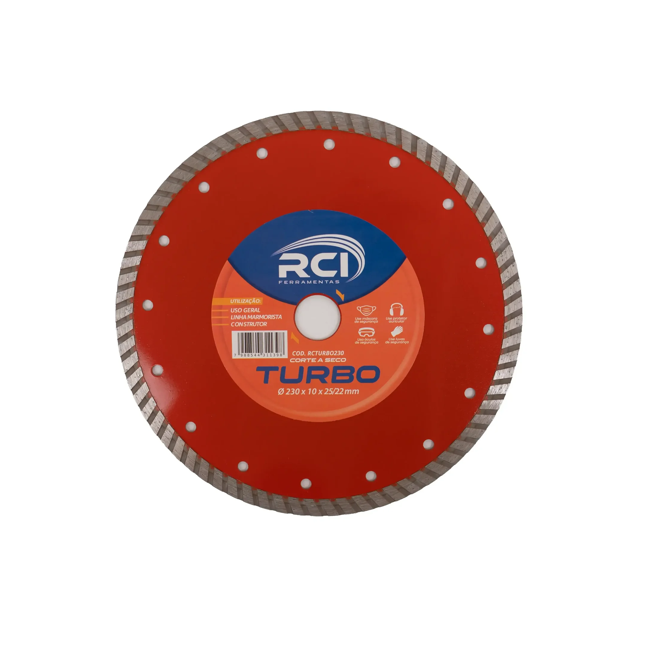 Disco de Corte Diamantado Turbo 230mm X 25/22mm Rci Mármore