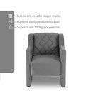 Ver imagem 4 de Poltrona Ios 67cm Cinza Estofama