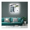 Ver imagem 7 de Espelho Jateado Quadrado Iluminado com Led Frio e Touch 70x70cm