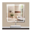Ver imagem 1 de Espelho Jateado Quadrado Iluminado com Led Frio e Touch 70x70cm