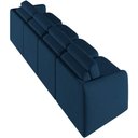 Ver imagem 5 de Sofá Cama para Sala de Estar 4 Lugares 356cm Montserrat K01 Veludo Azul Marinho - Lyam Decor