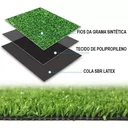Ver mais imagens de Grama Sintética Artificial 20mm com Proteção Uv e Anti-fungo 2,00 X 12,00m (24m²)