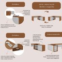 Ver imagem 3 de Conjunto Escritório: Estação 6294 + Balcão 6352