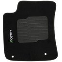 Ver imagem 4 de Jogo de Tapete Automotivo Carpete Hyundai Hb20x 2013 À 2019 Soft Logo Bordado Preto 5 Peças S/m Soft