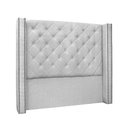 Ver imagem 1 de Cabeceira Cama Box King 195 Cm Vicenza Linho Grigio S04 - D'Rossi
