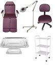 Ver imagem 1 de Kit Maca Podologia Exaustor com Tripé Carrinho Mocho e Bandejas Fiscomed Kit Maca para Podologia