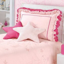 Kit Colcha Solteiro Infantil Bailarina Bordada 4 Peças Rosa - 2