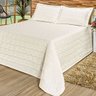 Colcha King Size Premium 3 Peças com Detalhes Bordado Palha - 1
