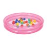 Piscina de Bolinhas Inflável Infantil 25 bolas 120 Litros Jilong - Rosa - 5