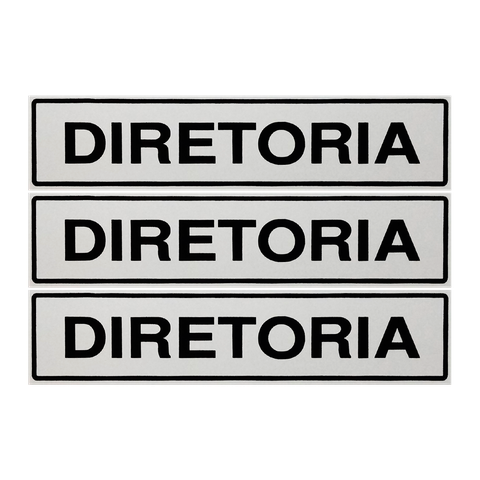 Combo 6 Placas De Sinalização Diretoria 30x7 Acesso - B-518 F9e