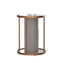 Ver imagem 1 de Base Mesa Redonda Arkadina Madeira e Aço Carbono para Tampo Vidro ou Tampo Madeira Sala