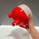 Ver imagem 4 de Cachepô de Cerâmica Vermelho 15x16x16cm Vaso Plantas Jardim Sala Suculenta