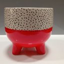 Ver imagem 5 de Cachepô de Cerâmica Vermelho 15x16x16cm Vaso Plantas Jardim Sala Suculenta