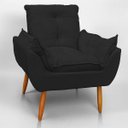 Ver imagem 5 de Cadeira Poltrona Opala para Sala Opala Recepção Quarto Confortável Reforçada Premium:peto