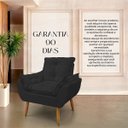 Ver imagem 7 de Cadeira Poltrona Opala para Sala Opala Recepção Quarto Confortável Reforçada Premium:peto