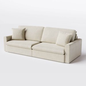 Sofá Cama Bélgica Retrátil e Reclinável 1,70m em Linho Safira Bege Claro - Home Mobily