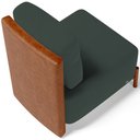 Ver imagem 7 de Poltrona Decorativa Sala de Estar Living Hungria L02 Couríssimo Camel Suede Verde Musgo - Lyam Lyam 