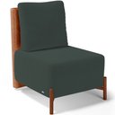 Ver imagem 1 de Poltrona Decorativa Sala de Estar Living Hungria L02 Couríssimo Camel Suede Verde Musgo - Lyam Lyam 
