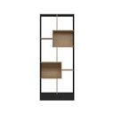 Ver imagem 3 de Estante Livreiro com 8 Nichos Preto Carvalho Qmovi