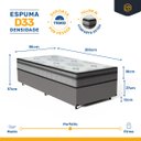 Ver imagem 3 de Cama Box com Colchão Espuma D33 Pillow In Anjos Ortosleep Solteiro King 96cm