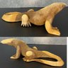 Dragão De Komodo De Madeira Suar 40cm - 8