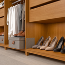 Ver imagem 7 de Guarda-Roupa Casal 6 Portas 4 Gavetas 100% MDF Matisse Cinamomo e Off White