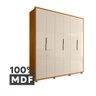 Guarda-Roupa Casal 6 Portas 4 Gavetas 100% MDF com Pés Matisse - 13