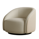 Ver imagem 2 de Poltrona Organica Giratória Luxuosa Bouclé Corino Design Moderno Sala Estar Quarto Hall