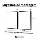 Ver imagem 2 de Kit 2 Quadros Psicologia Linhas da Mente 40x60 Moldura:branca