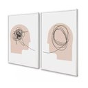 Ver imagem 7 de Kit 2 Quadros Psicologia Linhas da Mente 40x60 Moldura:branca