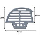 Ver imagem 2 de Passarinheira Telha Portuguesa Cinza 50 Peças 10 Metros Sândalo Passarinheira para Telha Portuguesa,
