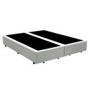 Ver imagem 1 de Base Box Casal Bipartido Santo Box Sintético Branco 40x138x188