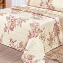 Ver imagem 2 de Colcha Super King Requinte Estampa Dupla Face 180 Fios Palha