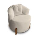 Ver imagem 4 de Kit Sofá Orgânico Feijão com Poltrona Pé de Madeira Bouclé Minimalista