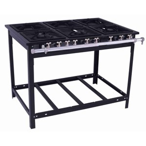 Fogão Industrial Gás Extra 6 Queimadores Metalúrgica Venâncio E6 (14804)