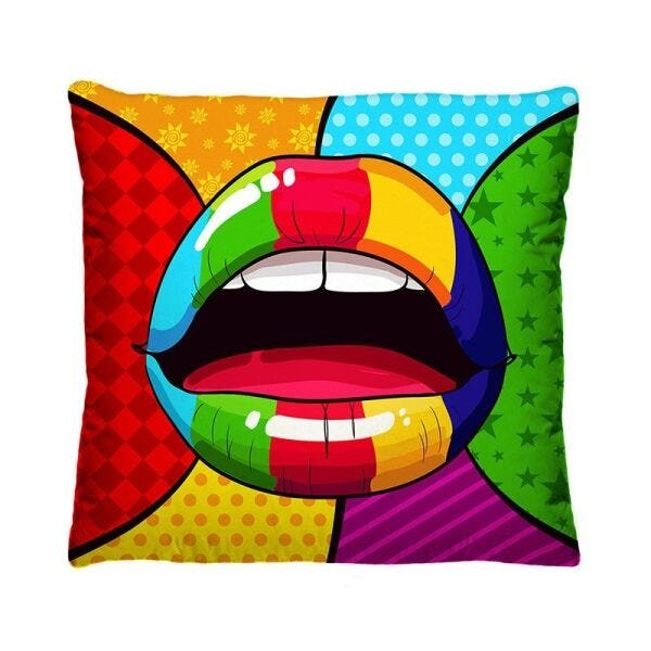 Kit 4 Capas de Almofada Decorativas Pop Art 40cm x 40cm - 2