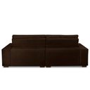 Ver imagem 5 de Sofá Retrátil e Reclinável 3 Lugares com Molas 2,10m Dani Suede Marrom Adonai Estofados