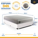 Ver imagem 3 de Cama Box Casal com Colchão de Espuma D45 Strong One Face Branco
