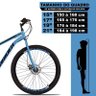 Bicicleta Aro 29 Quadro 17 Raider Sport 21 Marchas Garfo Rígido com Freio a Disco Mecânico Azul/Pret - 7