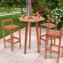 Ver imagem 2 de Mesa de Bar Hexagonal 75cm x 100cm Ecograndis Jardim Marrom/Jatobá