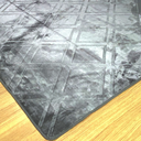 Ver imagem 2 de Tapete Roma para Sala e Quarto de Veludo Super Macio Base Antiderrapante 140cm X 200cm Prata