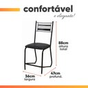 Ver imagem 4 de Conjunto de Mesa Sala de Jantar 4 Cadeiras Atlanta
