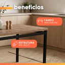 Ver imagem 7 de Conjunto de Mesa Sala de Jantar 4 Cadeiras Atlanta