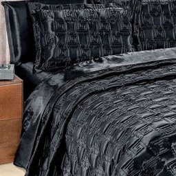 Jogo de Cama Queen Golden Tecido Cetim Liso 4 Peças Vermelho - 1 Jogo de Cama Queen Golden Tecido Cetim Liso 4 Peças Vermelho - 1